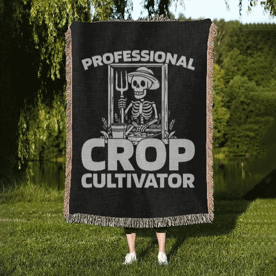 Farming Farmer Woven Blankets