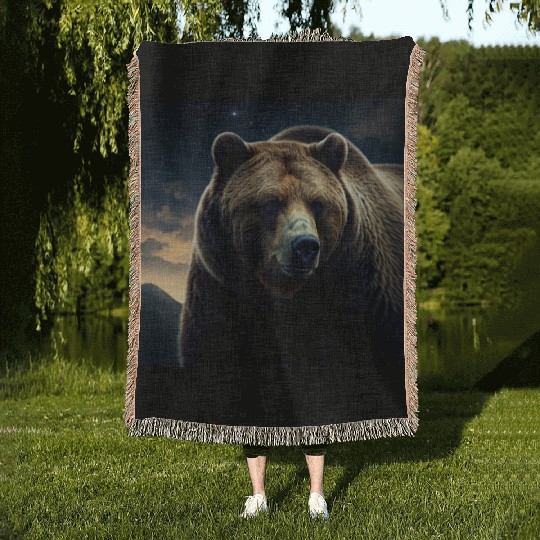 Wear the wilderness Woven Blankets