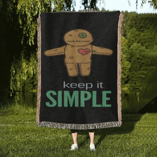 keep it simple Woven Blankets