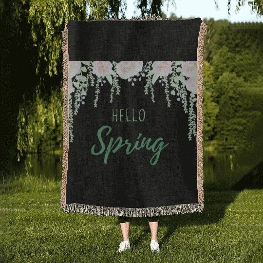 Hello Spring Woven Blankets