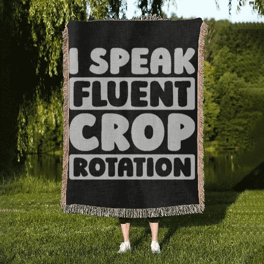 Farming Farmer Woven Blankets