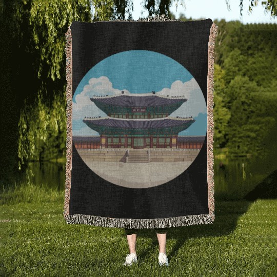 Old school Chinese kung fu Woven Blankets