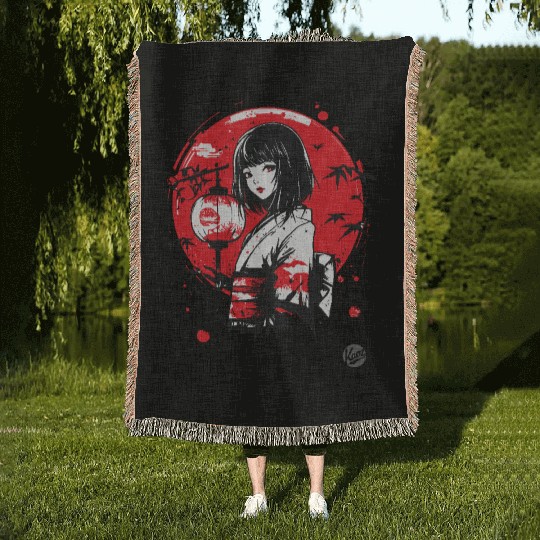 Japan Kimono – Geisha Times Woven Blankets