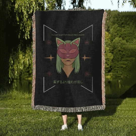 Anime Japanese Streetwear Woven Blankets