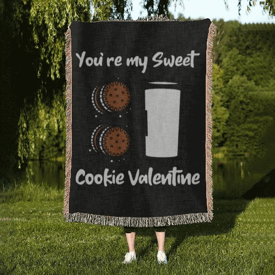 You Are My Sweet Cookie Valentine Day Woven Blankets