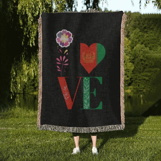Kabul Store Love Afghanistan Woven Blankets