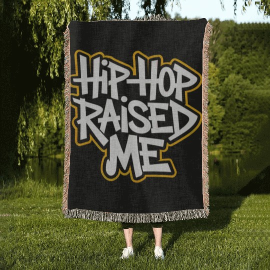 Hip-Hop Raised Me - Street Culture & Rap Legacy Woven Blankets