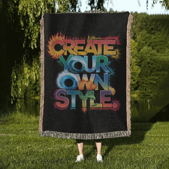 Create Your Own Style" - Unique and Creative Desig Woven Blankets
