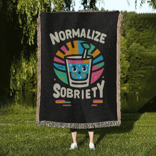 Normalize Sobriety 9 Woven Blankets
