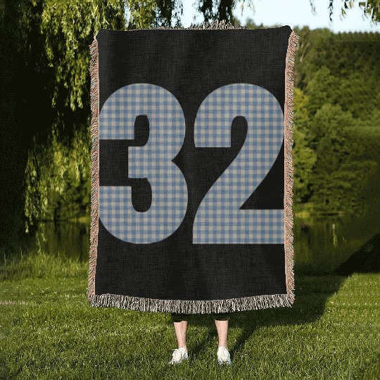 ️ Oversized Gingham 32 ️ Woven Blankets