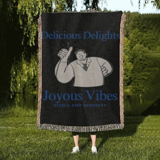 Delicious Delights & Joyous Vibes Woven Blankets