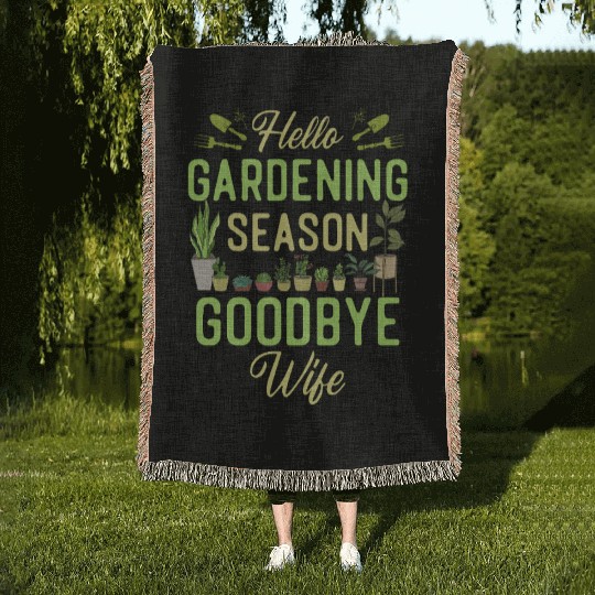Plant Lover Gardening Husband Wife Woven Blankets