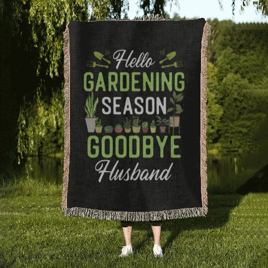 Plant Lover Gardening Husband Wife Woven Blankets