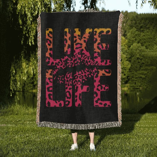 Like Life Leopard Kiss Woven Blankets