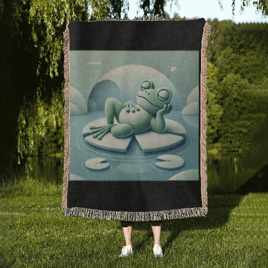 Frog Woven Blankets