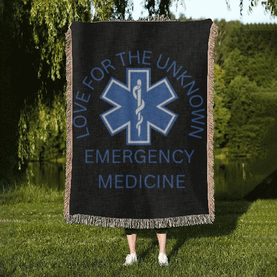 Cross of life - medical gift Woven Blankets