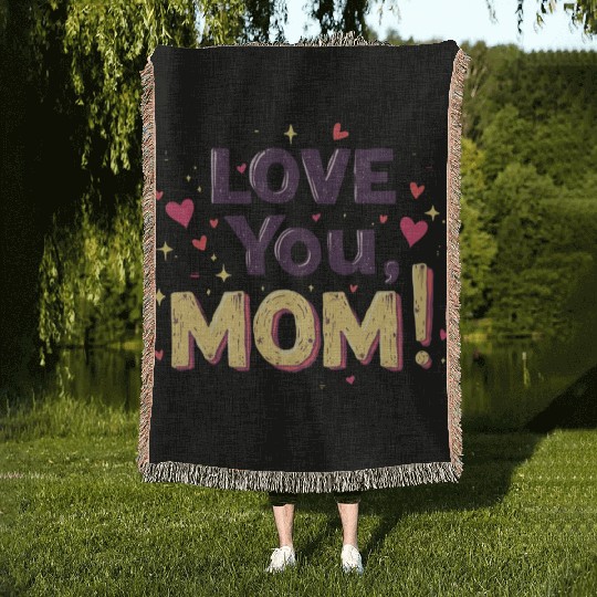 Love for Mom! Woven Blankets