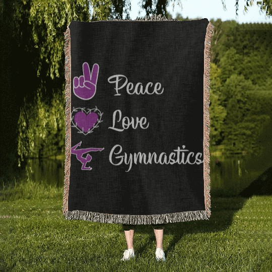 Gymnastics Gym Fitness Sports Training Woven Blankets