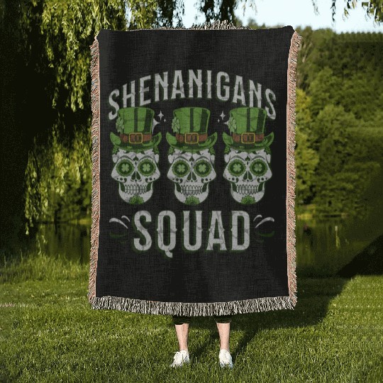 Shenanigans Squad – St. Patrick’s Day Woven Blankets