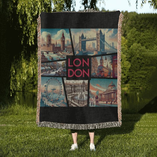 UK CITY - LONDON - TRAVEL - 1 Woven Blankets
