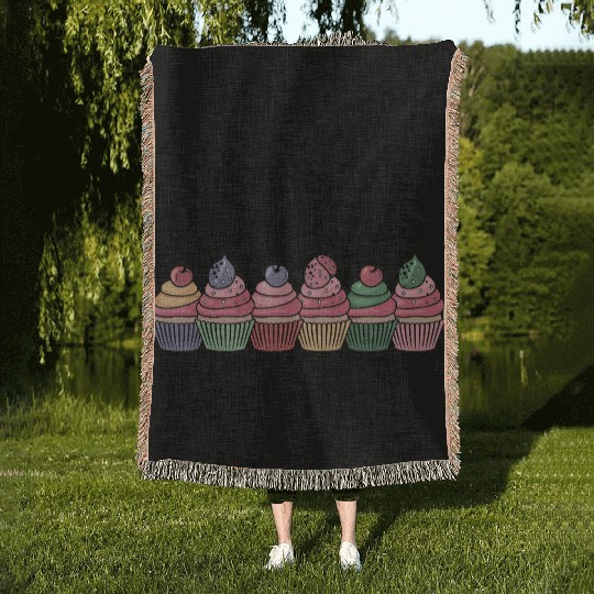 My Abs Are Delicious Malted Pres Woven Blankets