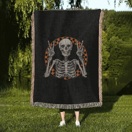 Spooky Season Woven Blankets