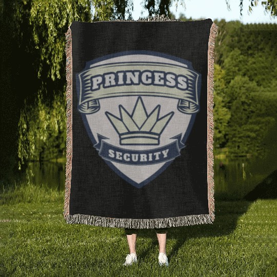 princess security birthday Woven Blankets