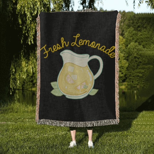 Fresh Lemonade Woven Blankets