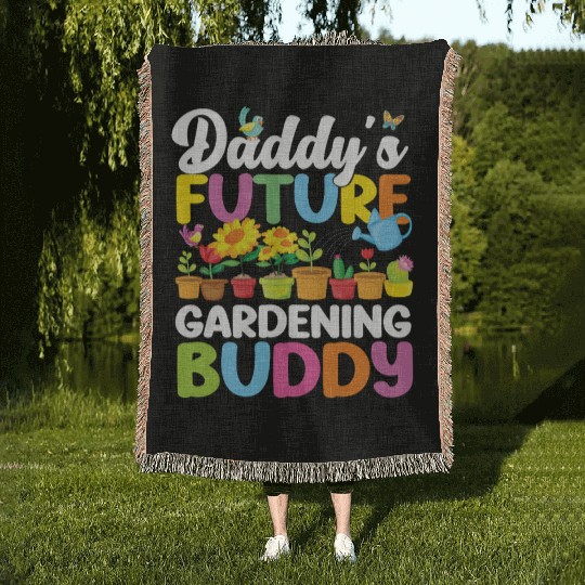 Plant Lover Gardening Toddler Woven Blankets