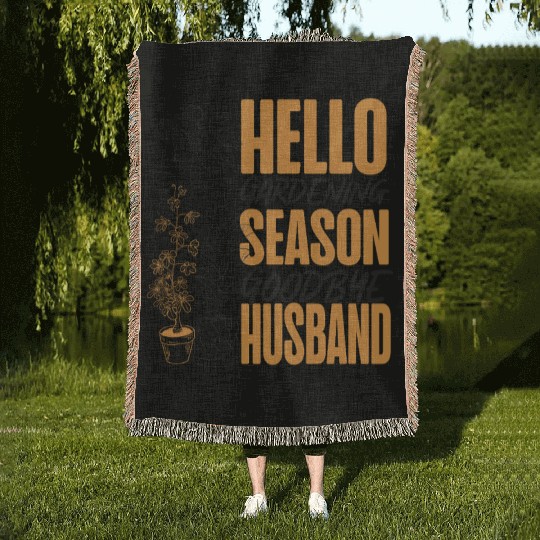 Plant Lover Gardening Husband Wife Woven Blankets