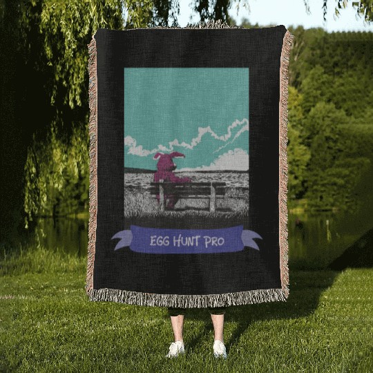 Egg Hunt Pro Easter Woven Blankets