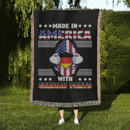 Made In America With German Parts Woven Blankets