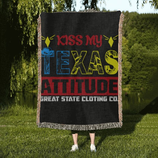 Texas a Woven Blankets