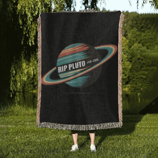 RIP Pluto Woven Blankets