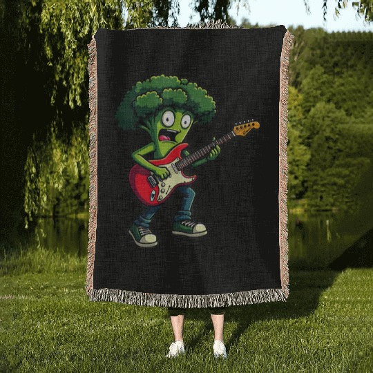 Rocking Broccoli Woven Blankets