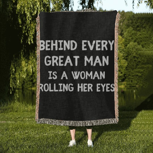 Funny Sarcastic Husband Wife Quote Woven Blankets