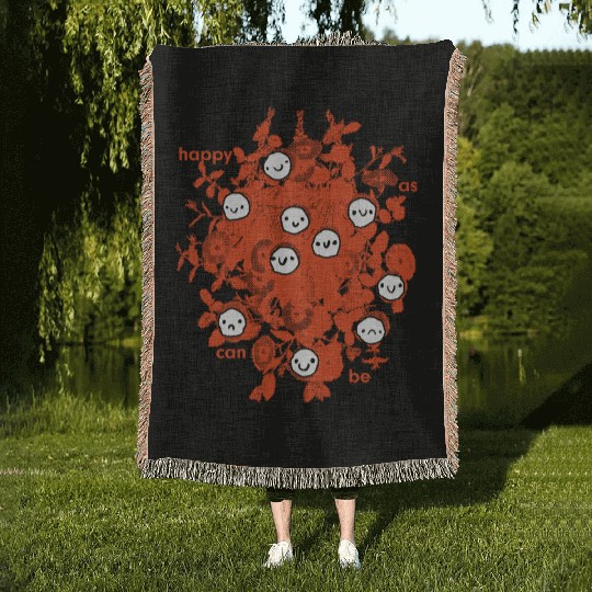 Joyful Expressions Floral Design Woven Blankets