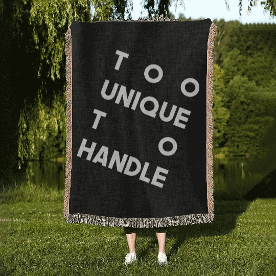 Too Unique to Handle – Bold Modern Statement Woven Blankets