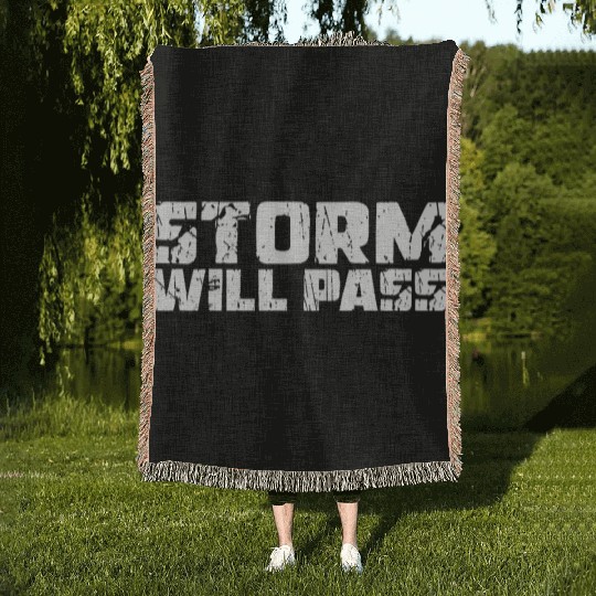 STORM WILL PASS, Unique Woven Blankets
