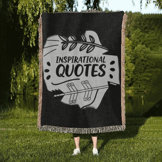 Rise & Grind – Motivational Quote Woven Blankets