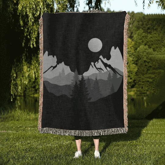 Beautiful Nature | Wilderness Landscape Adventure Woven Blankets
