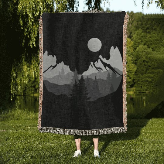 Beautiful Nature | Wilderness Landscape Adventure Woven Blankets