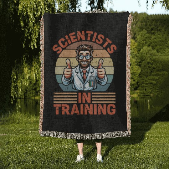 STEM Teacher Scientist In Training STEM Education Woven Blankets