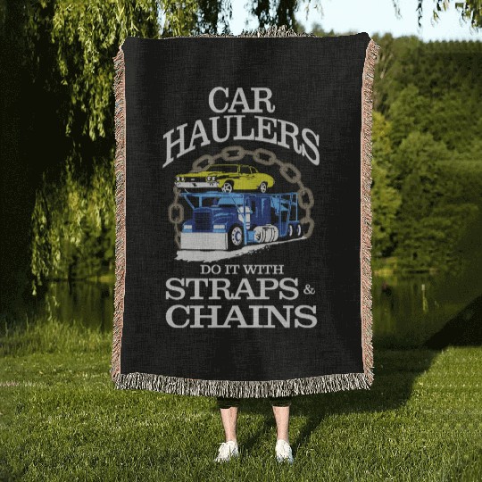 Truck Driver Car Hauler Straps Chains Lc Woven Blankets