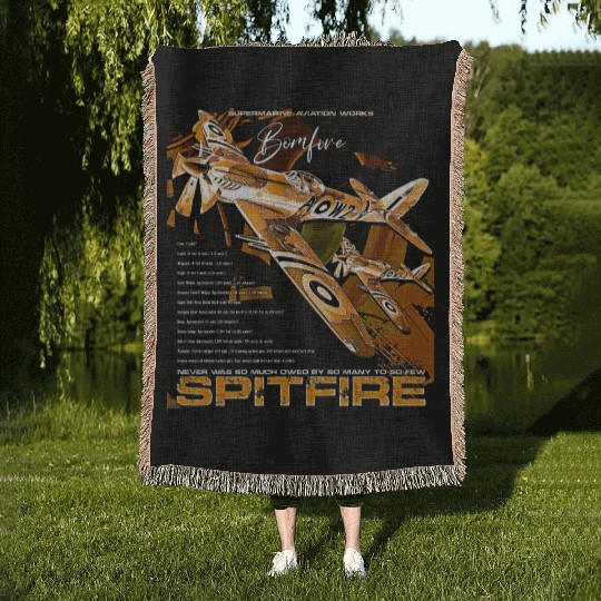 Spitfire Legend: WWII Icon in Flight Woven Blankets