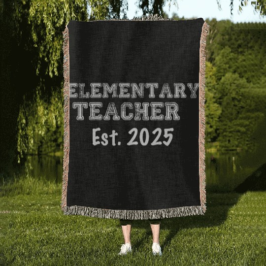 Elementary Teacher Graduation Gift 2025 Woven Blankets