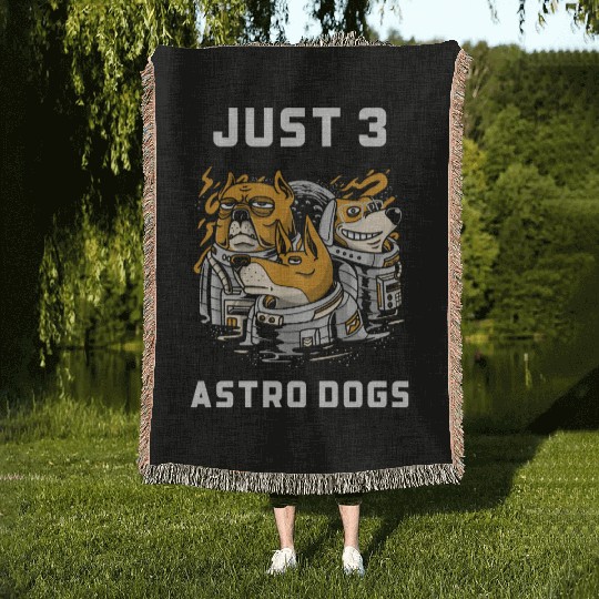 Just 3 Astro Dogs Best Selling Woven Blankets