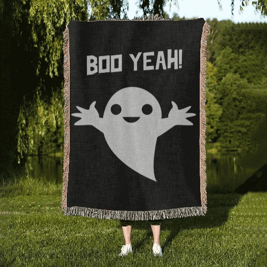 Dancing Ghost | Boo Yeah! | Unisex | Woven Blankets