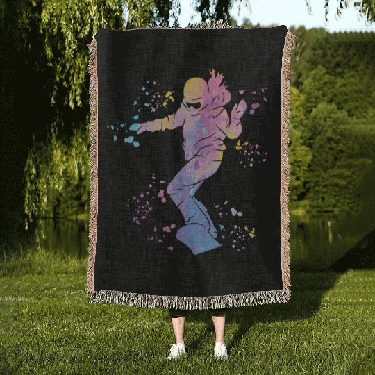 Snowboarder Snowboard Snowboarding Woven Blankets