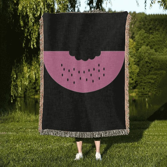 Cute Watermelon Slice – Sweet, Juicy & Aesthetic Woven Blankets